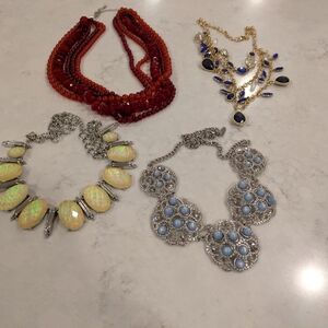 Chic Multi-Color Necklace Collection Set Of 4